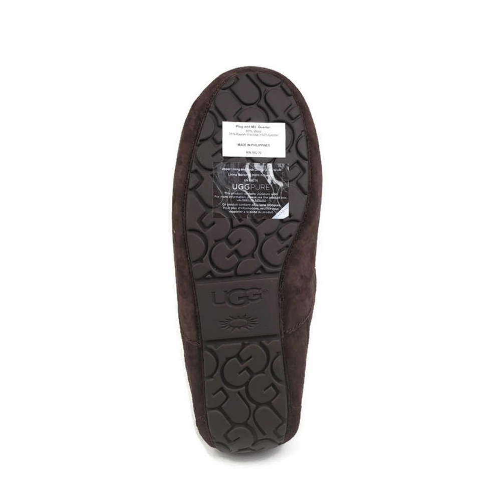UGG Ascot Wool Suede Moc Toe Slippers Sz 10 - Picture 9 of 12